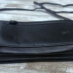 Brighton VTG  Crossbody Bag Wallet Small Card Holder Zip Coin Leather Black Croc Photo 7
