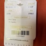 Doncaster Rust /copper color button down pleated long sleeve shirt size 10 NWT Photo 2