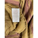 Free People Boho Gauze Cotton Brown Burgundy Striped Lilly Mini Dress Size XS Photo 8