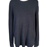 Old Navy large tall black long sleeve pullover crewneck stretchy sweater Photo 0