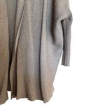 ZARA  Cardigan Womens Medium Brown Knit Ribbed Open Stretch Sweater Photo 4