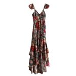 Hutch Coley Floral Maxi Dress Gown Multicolor Size 4 Photo 3