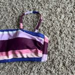 Kona Sol  Purple / Pink / Blue Bandeau Women’s Bikini Top Size Small Photo 5