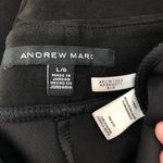 Andrew Marc  LARGE Black Faux Suede Microfiber Pull On Ponte Skinny Pants Photo 3