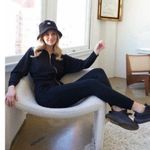 Michael Lauren NWT Revolve x Fargo Zip Up Jumpsuit in Jet Black Photo 10