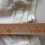 frame denim Frame Le Garcon Jeans Womens 28 Ivory Linen Cotton Straight Leg‎ Distressed Photo 9