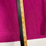 Rose + Olive Swiss Dot Top Womens XL Berry Pink Bell Sleeve Feminine Casual Photo 5