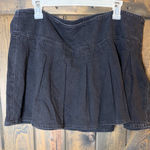 American Eagle  Denim Pleated Mini Skirt Y2K Preppy Grunge Academia Plus Sz 18 Photo 0
