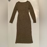 SheIn  Brown Long Sleeve Knit Dress Photo 1