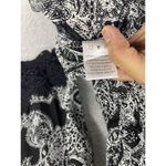 Nectar Clothing  Women's Romper Black Shorts Small Long Sleeve Sheer Surplice Photo 3