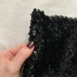 Vintage Black sequin tube top crop top Size medium Photo 2