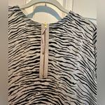 Premise  short sleeve top / sweater - grey black animal print- size Large Photo 2