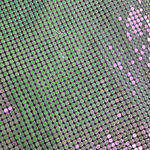 House of Harlow Iridescent Metal Mesh Disco Mini Dress Drape Neck Size Small NWT Silver Photo 3