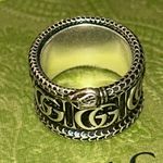 Gucci Silver Marmont Snake Ring with Double G AG925 Photo 8