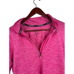 Nike  Dri-Fit Pink Heathered Womens Small Long Sleeve Running Quarter Zip Top Photo 5