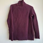 Lululemon  Bring The cozy Maroon Burgundy Turtleneck Cable Knit Rip Tag Sz 4 Photo 3