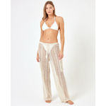 l*space NWT L* X Anthropologie Sundown Cargo Pant Wide Leg Ibiza Crotchet Cover Up Photo 1