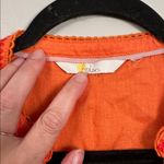 Boden woman's white embroidered 3/4
Sleeve orange Size undefined Photo 2