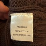 Pendleton Sold! NWT Plus Women’s 3X Brown Cable Knit 100% Cotton Zip Vest Photo 3