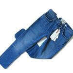 Current/Elliott NWT The Cropped Straight in Sawyer w/ Raw Hem Stretch Jeans 27 Photo 1