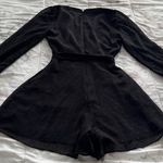 EXPRESS Black Long Sleeve beaded deep V-neck belted festival Wrap Romper siz XXS Photo 12