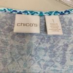 Chico's Chico’ Blue Mixed Print Top Photo 1