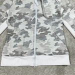 Athleta Triumph Printed Hoodie Sweatshirt Jacket Longsleeve Grey Gypsum Camo S Photo 6