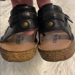Josef Seibel Black Leather Sandals close toe size 38 USA (7.5) excellent cond Photo 7