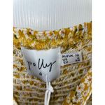 Oh Polly Princess Polly Floral Mini Dress Tie Front Flutter Sleeve Smocked Yellow‎ Size 6 Photo 10