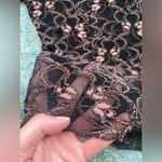 Hanky Panky black pink lace turtleneck top, size large Photo 3