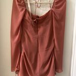 House Of CB BABY PINK CHIFFON CUTOUT HALTER MINI DRESS Photo 4