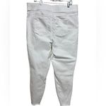 Spanx Anthropologie Distressed Frayed Hem Ankle Skinny Jeans, White Size 3X Photo 4