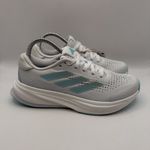 Adidas Women's Sz 6 Supernova Rise Shoes White Linen Green Metallic New Photo 2
