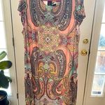 R & K PASTEL PAISLEY PRINT DRESS SIZE 1X Photo 0
