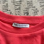 ZARA Coral  Ruffle Sleeve Top Photo 2