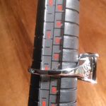 Thai Black Spinel Platinum Bond Ring (Size 8) Photo 3