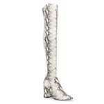 Steve Madden Women's Jacoby Thigh High Over The Knee Boots Snake Pattern Tall 6 Photo 1