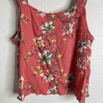 O'Neill Pink Floral Tank Top Size Medium Photo 2