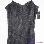 City Chic NEW Luxe Maxi estravaganza tinkerbell black shimmering dress slit, L Photo 2