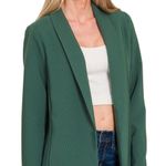 Zenana Outfitters Woven Long Sleeve Blazer With Lining Photo 0