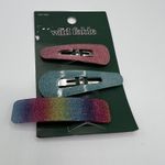 Wild Fable  Glitter Acrylic Barrette and Snap Hair Clip Set - Three Pieces - NWT Photo 0