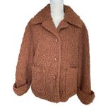 Cliche Women’s Wool Blend Teddy Sherpa Coat Jacket Size M Cocoa Brown Lined Size M Photo 1