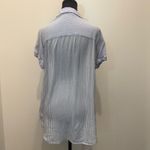 BeachLunchLounge Blue and White Striped Button-Up Shirt Photo 1