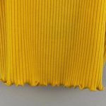 Forever 21 Yellow Embroidered Bee Kind Lettuce Hem Tube Top Cami Tank NEW Photo 6