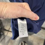 Woman Within Woman Within Navy Embroidered Button Down 3/4 Sleeve Blouse Top Photo 3