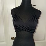PINK - Victoria's Secret VICTORIAS SECRET BLACK WRAP FRONT CUT OUT HALTER SWIM TOP Photo 1