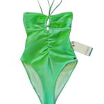 Scotch & Soda One Pcs Swimsuit Sz S Halter Ruched Feminine Preppy Cottage NWT Photo 5