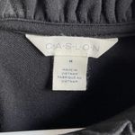 Caslon NWOT  Black Ruffle Detail Long Sleeve Blouse Photo 5
