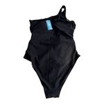 Cupshe NEW SWIMSUIT Women's LG Midnight Elegance Tummy Control One Piece Black Photo 6