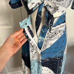 STAUD Giorgiana Tie Front Cutout Midi Dress Photo 5